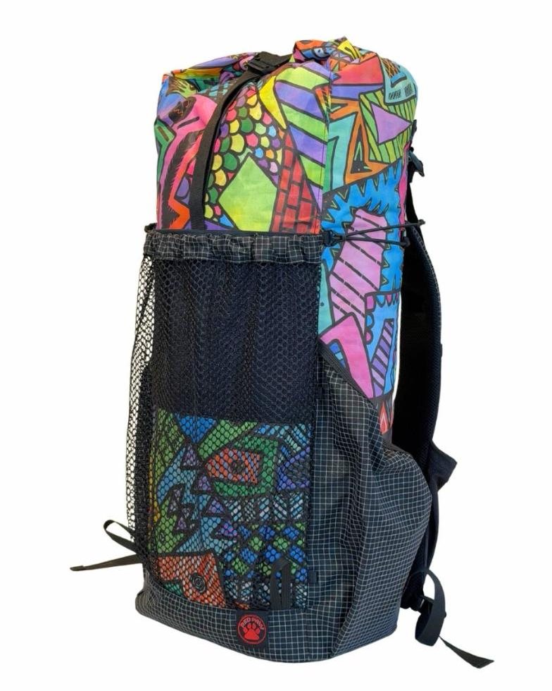 Front Range 40L in Coloring Book printed DCF with dual front pocket