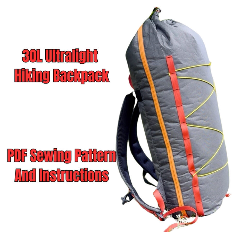30L Ultralight Alpine Zip Backpack Pattern and Tutorial Video