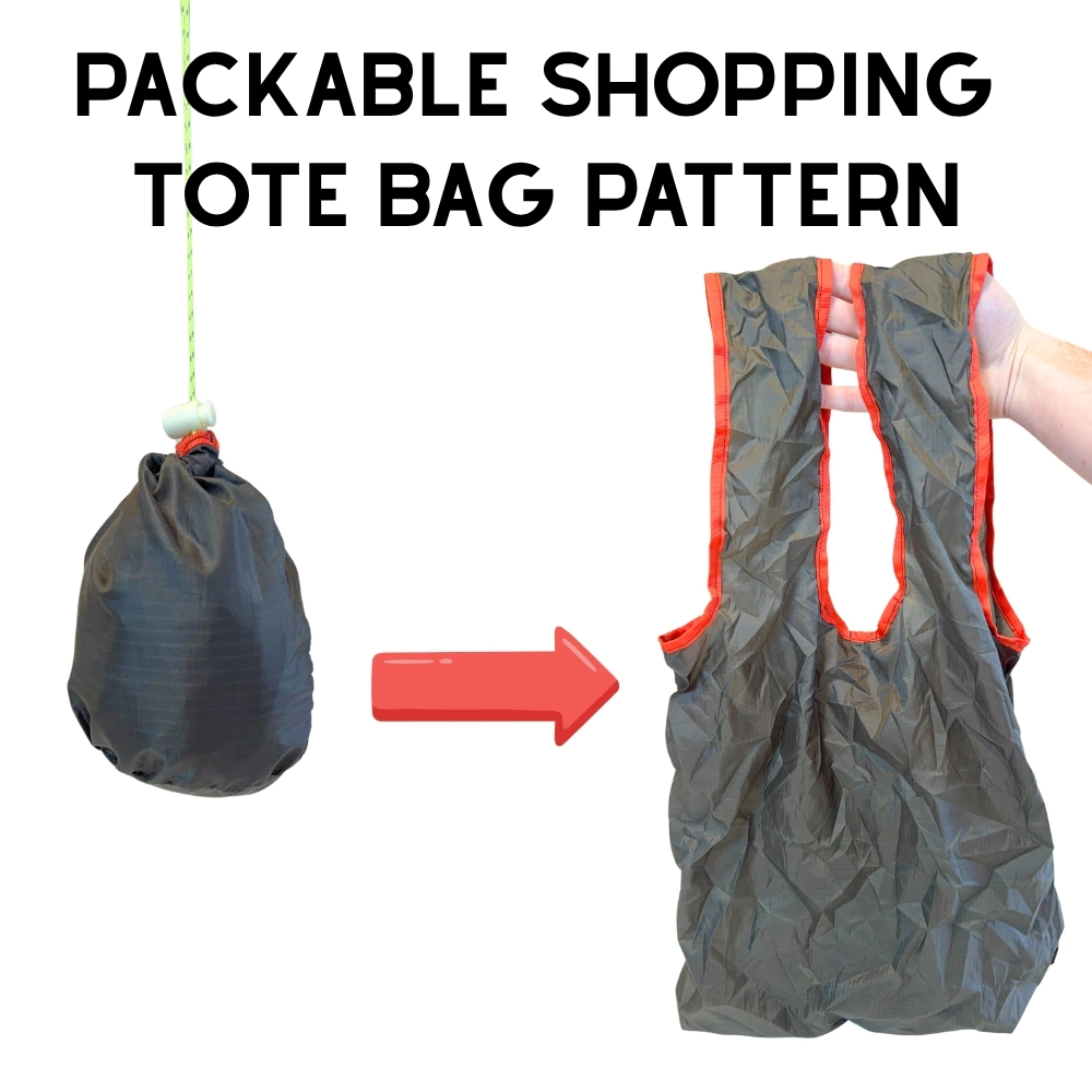 Packable Shopping Tote Bag Pattern