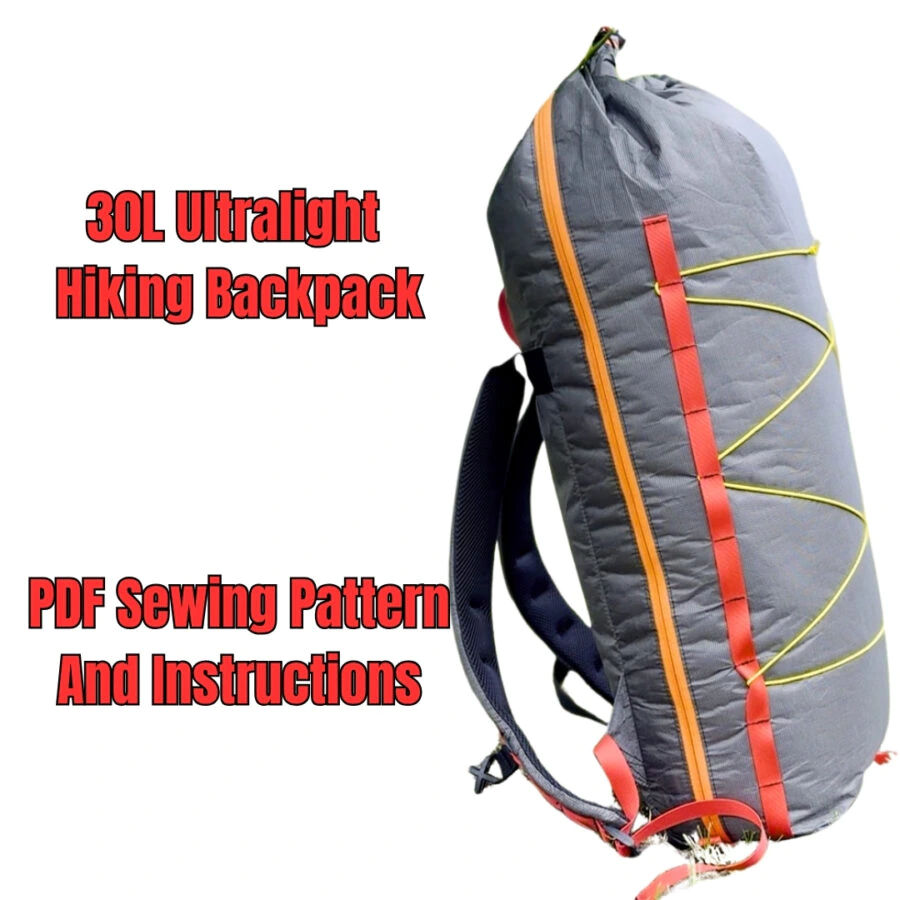 30L Ultralight Alpine Zip Backpack Pattern and Tutorial Video