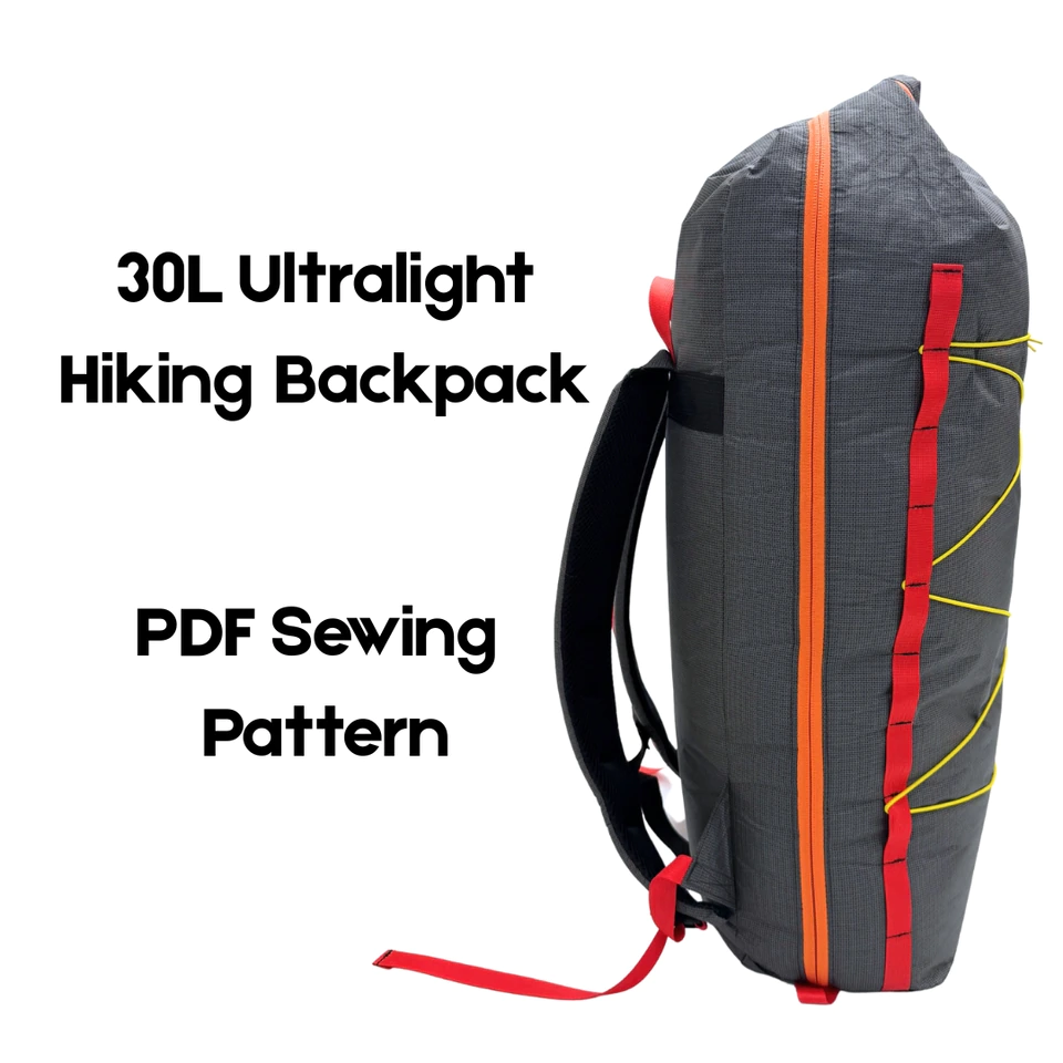 30L Ultralight Alpine Zip Backpack Pattern